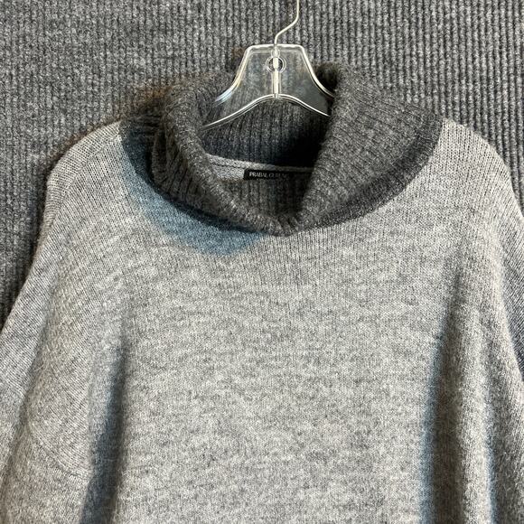 Prabal Gurung Womens Pullover Turtleneck Sweater Size 10/12 Gray Knit Cozy - Picture 3 of 9